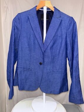 Banana Republic Women's Royal Blue Single-Button Blazer
